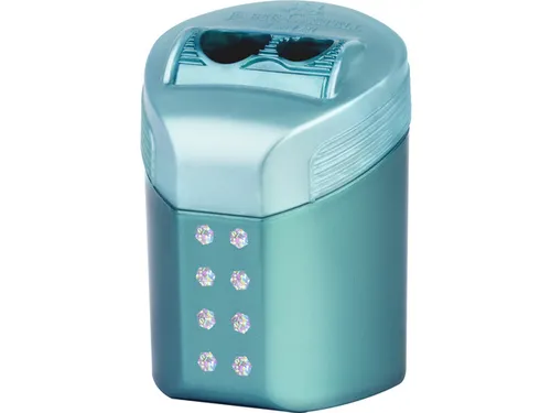 Puntenslijper Faber-Castell RollOn sparkle duo display 6 stuks assorti