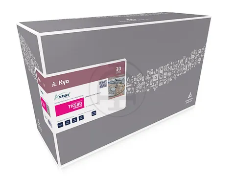AS12580 Astar Kyocera TK580 FSC toner magenta rebuilt 2800pag chip
