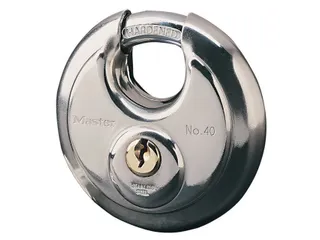 Hangslot MasterLock discus versterkte beugel RVS 70mm - 3