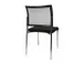 Bezoekersstoel Zitting Zwart Stof Rugleuning Netbekleding Zwart