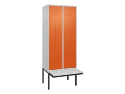 Z-garderobekast,HxBxD 2120x800x815mm,4vak,vak B 400mm,cil.-slot
