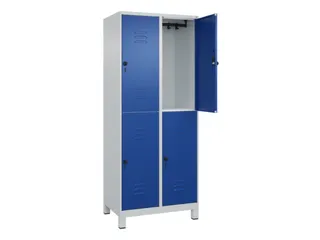 dubbeldekse locker,HxBxD 1950x800x500mm,2x2vak.,vak B 400mm - 2