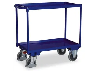 Tafelwagen 400kg Lxb 850x500mm 2 Etages Staalplaat - 2