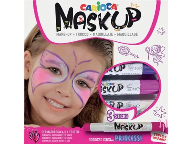 bâtons de maquillage Mask Up Princesse, boîte avec 3 bâtons