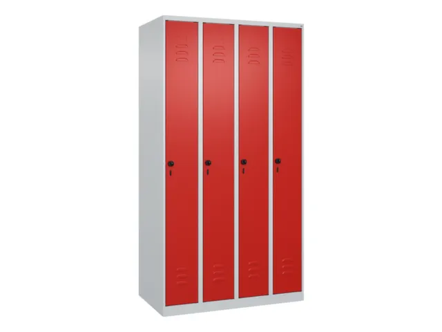 locker,HxBxD 1850x1000x500mm,4vak,vak B 250mm,draaigrendel