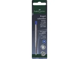 Balpenvulling Faber-Castell M blauw X-soft op blister