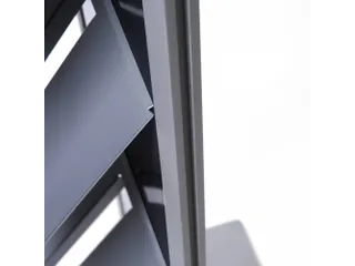 Brochurerek Totem Zwart Met Stalen Legplanken - 5