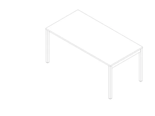 In hoogte verstelbaar bureau,HxBxD 680-760x1600x800mm,blad wit