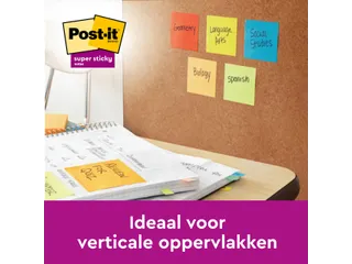 Memoblok 3M Post-it 654 Super Sticky 76X76mm OAS - 8