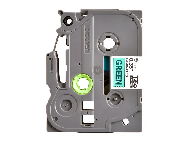 Labeltape Brother P-touch TZe-721 standaard 9mm zwart op groen
