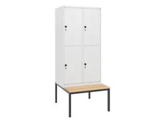 Dubbeldekse dekenkist,HxBxD 1950x800x815mm,2x2vak.,vak B 400mm - 1