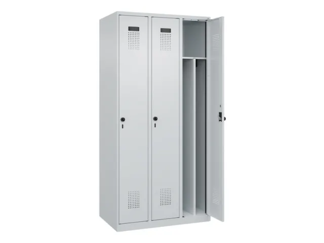 locker voor scheiding van kleding,HxBxD 1850x900x500mm,3vak
