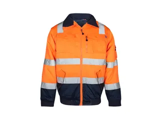 OXXA Agatha 0962 pilotjack Maat L fluo oranje/marineblauw - 1