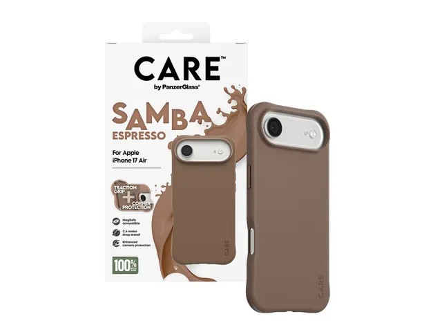 PanzerGlass CARE by Samba Case Espresso w. MagSafe iPhone Air, H