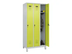 locker,HxBxD 1950x900x500mm,3vak,vak B 300mm,draaigrendel,voeten