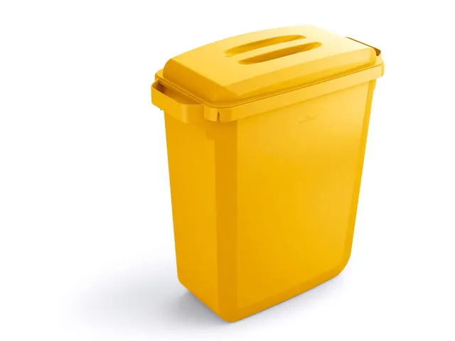 Rechthoekige Afvalbak Durabin 60 Liter Geel