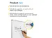 BRASQ Magnetisch Whiteboard 60x45cm Zilver met accessoire set