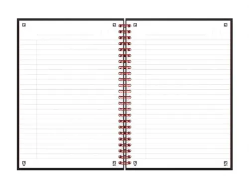 Notitieboek Oxford Black n' Red A5 70v lijn