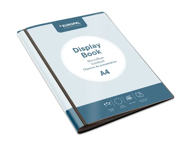 Showalbum Europel Frontview A4 30 tassen Zwart