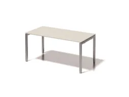 In hoogte verstelbaar bureau,HxBxD 650-850x1600x800mm,blad grijswit