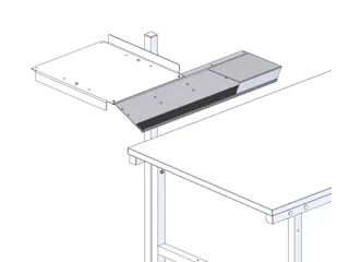 toetsenbord- en muisplank,v. paktafel,HxBxD 20x760x210mm - 3