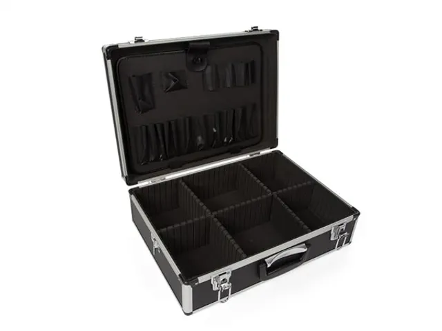 Valise à outils avec bords en aluminium 455x330x152mm 22,8 litres