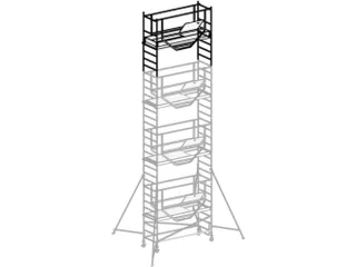 rolsteiger,1platform(s),1luik,platform BxD 2080x610mm,aluminium - 1