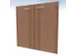 dubbele vleugeldeur,v. scheidingswand,2ordnerhoogte,HxB 860x830mm,hout