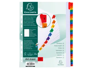 Tabblad Karton 160 Gram A4 + index 31 tabs wit - 5