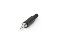 Mannelijke 3.5mm Mono Jack Plastic Zwart