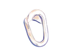 Verbindingsschakel,V. Afzetketting,Staal,Geel