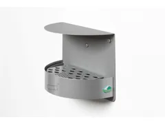 Wandasbak 1.5 Liter Hxbxd 230x300x150mm Zilverkleurig Slot Staal