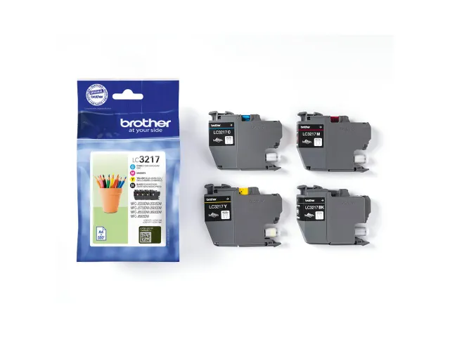 Cartouche d’encre LC-3217 noir + 3 couleurs