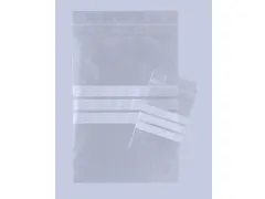 Sachet zip Transparent avec Surface d'écriture 80x120mm