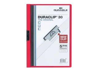 Klemmap Durable Duraclip A4 3mm 30 vellen rood - 1