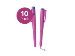 J800 DetectaPen met clip roze blauwe inkt detecteerbaar 10 stuks