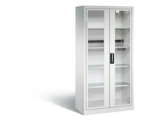acculaadkast 1950x930x500mm 5stekkerdozen 230V cil.-slot front RAL7035 - 2
