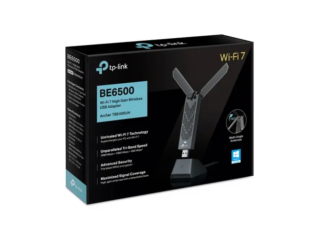 TP-Link Archer TBE400UH, Bedraad en draadloos, USB, WLAN, Wi-Fi 7 (802