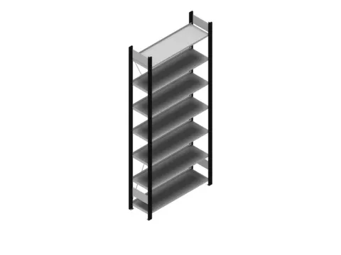dossierstelling,grondveld,HxBxD 2350x1060x335mm,vaklast 60kg