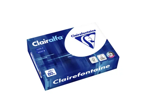 Kopieerpapier Clairefontaine Clairalfa A5 80 Gram Wit