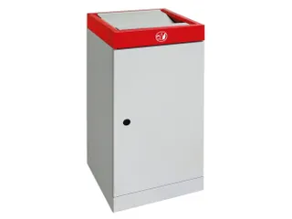 afvalbak,niet-brandbaar,70l,HxBxD 850x400x300mm,binnenbak staal - 1