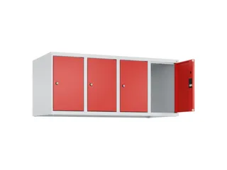 opzetkast,v. locker,4vak.,vak B 300mm,HxBxD 500x1200x500mm,vleugeldeur - 2