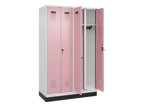locker voor scheiding van kleding,HxBxD 1950x1200x500mm,4vak