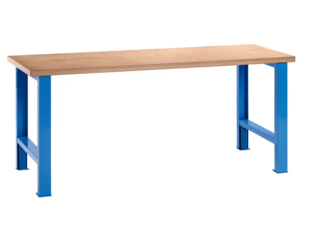 Werkbank Hxbxd 850x1500x800mm Beuken 50mm Afwerking Ral5012