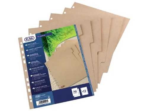 Tabbladen Oxford Touareg 11-gaats 5-delig naturel karton