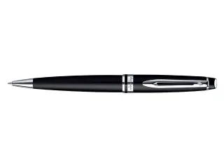 Balpen Waterman Expert Black lacquer CT Medium Blauwe inkt - 1