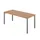 bureau,HxBxD 680-820x1800x800mm,blad notenboom,4voeten grafiet