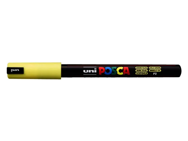 Verfstift Posca PC1MR Extra Fijne punt 0,7mm Zonnegeel