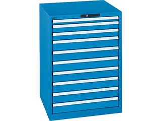 Ladenkast Key 1000x717x725mm 10laden 200kg Vu Afwerking Ral5012 - 1