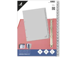 Tabblad Kangaro G420AZ A4 4-Gaats A-z Pp 20-Delig Grijs - 3
